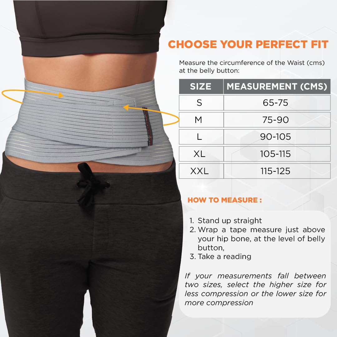 VISSCO LUMBO SACRAL BELT | SUPPORT LUMBAR SPINE (GREY)