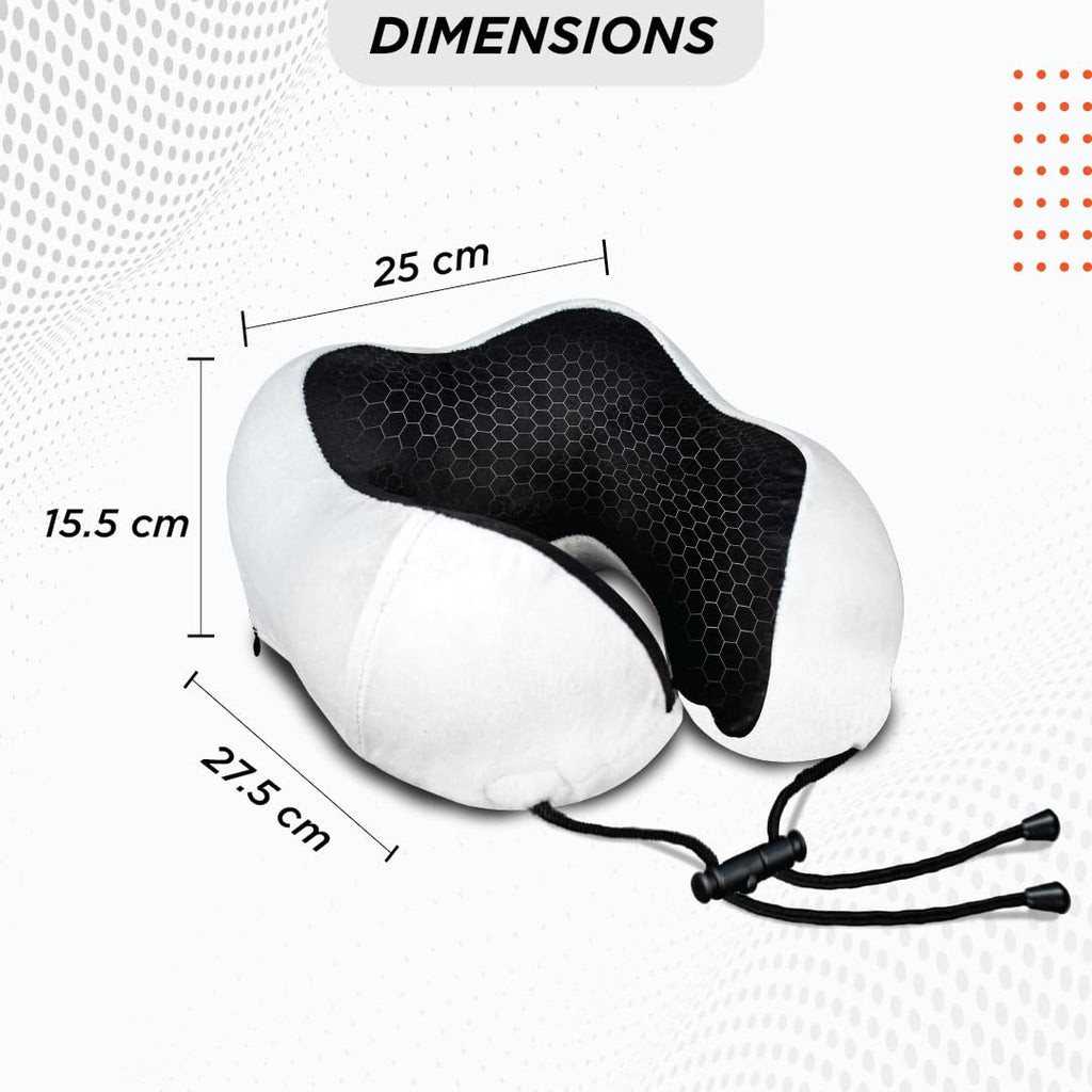 VISSCO TRA-WELL ERGONOMIC NECK PILLOW WITH SLEEPING GEL EYE MASK
