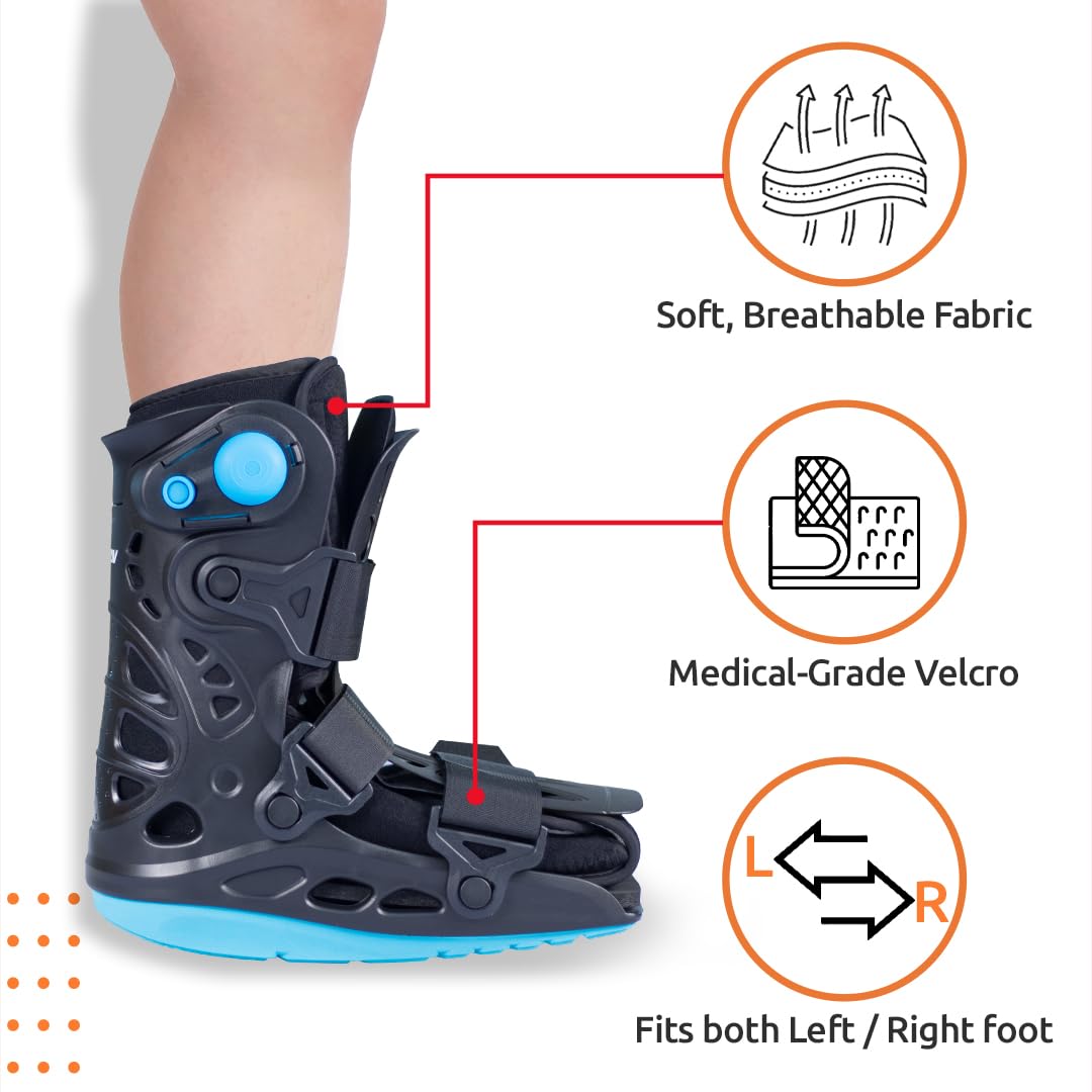 VISSCO PNEUMATIC WALKER BOOT (DOUBLE PUSH BUTTON - SHORT TYPE WITH 11")