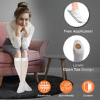 VISSCO ANTI-EMBOLISM - KNEE (LOWER INSPECTION HOLE) | MILD SUPPORT | IMPROVE BLOOD CIRCULATION