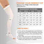 VISSCO ANTI-EMBOLISM - KNEE (MILD SUPPORT) | IMPROVE BLOOD CIRCULATION (WHITE)