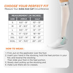 VISSCO ANTI-EMBOLISM - KNEE (LOWER INSPECTION HOLE) | MILD SUPPORT | IMPROVE BLOOD CIRCULATION