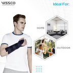 VISSCO ELASTIC WRIST SUPPORT (21CM) | PROVIDES FIRM SUPPORT FOR COLLES FRACTURE- BLACK