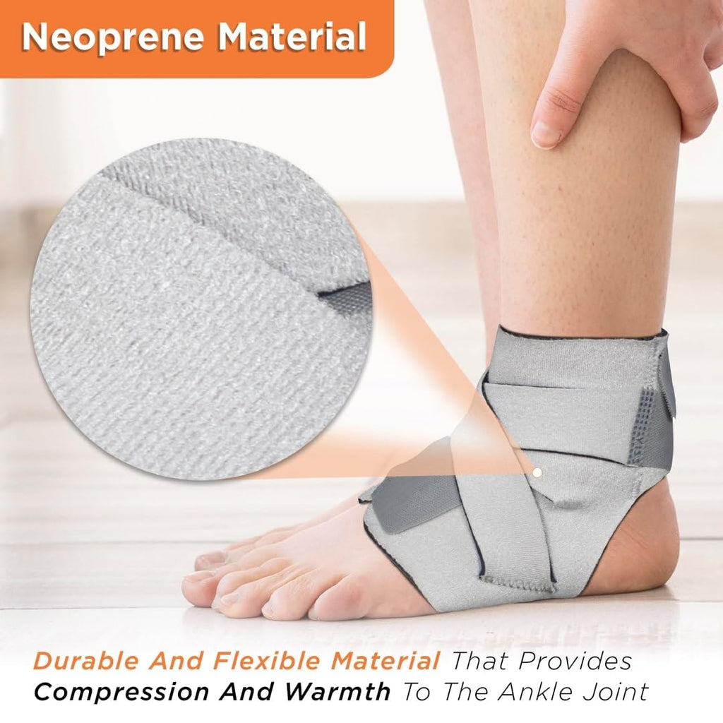 VISSCO NEOPRENE ANKLE SUPPORT (GREY)