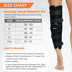 VISSCO KNEE STABLER - LONG (19" BRACE) | IDEAL FIRM KNEE SUPPORT THAT LIMITS KNEE MOTION- BLACK
