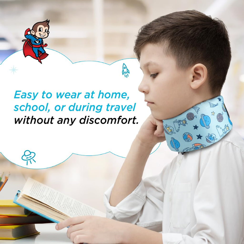 VISSCO CHAMP CERVICAL COLLAR FOR KIDS PROVIDES SUPPORT FROM NECK INJURIES