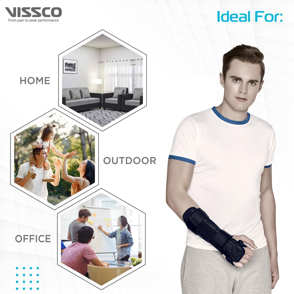 VISSCO FOREARM BRACE- LONG (BLACK)