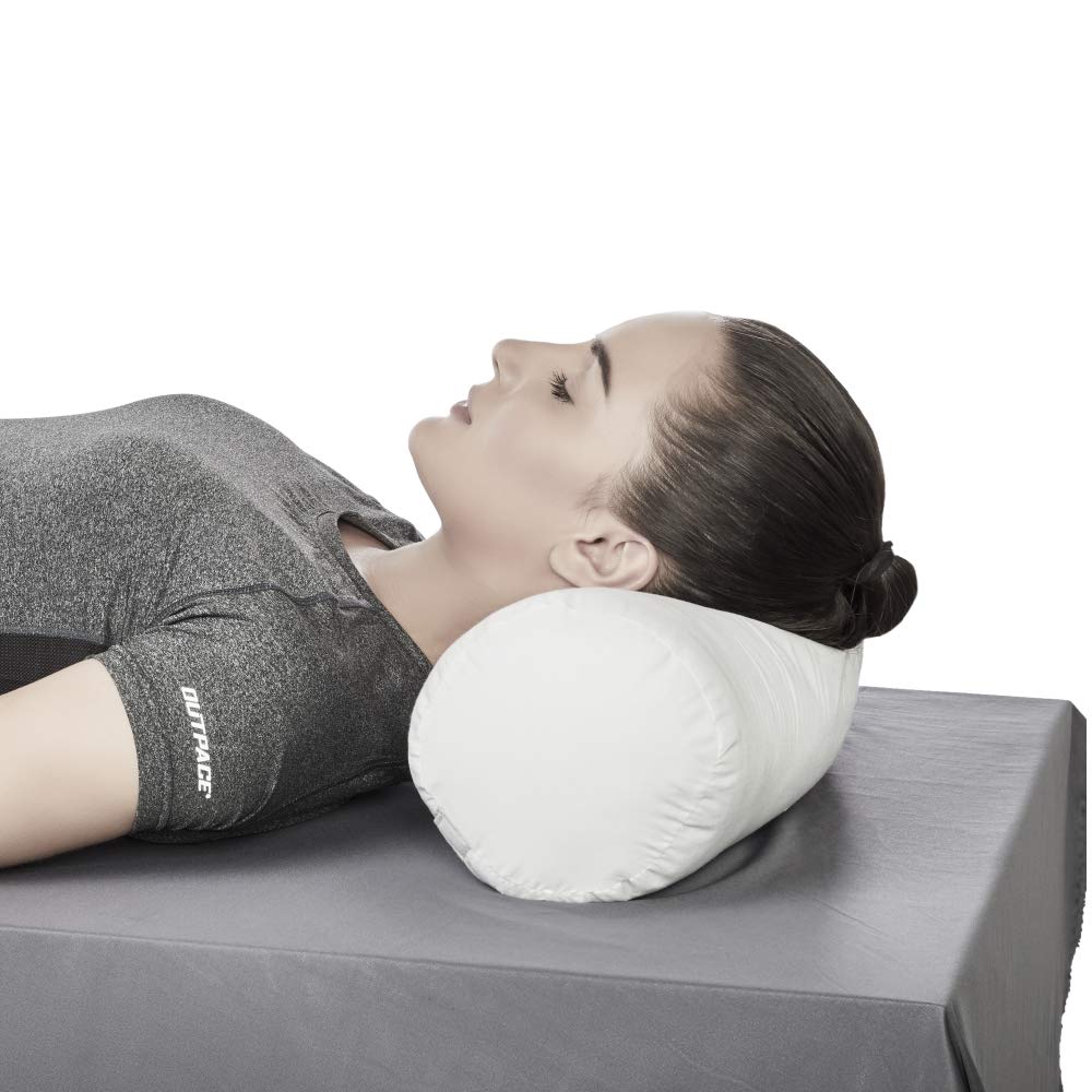 VISSCO CERVICAL PILLOW (ROUND SOFT)- WHITE