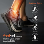 VISSCO FOOTSOL INSOLES FOR LOW ARCH, FLAT FEET, INSOLES FOR HEEL PAIN, OVER-PRONATION