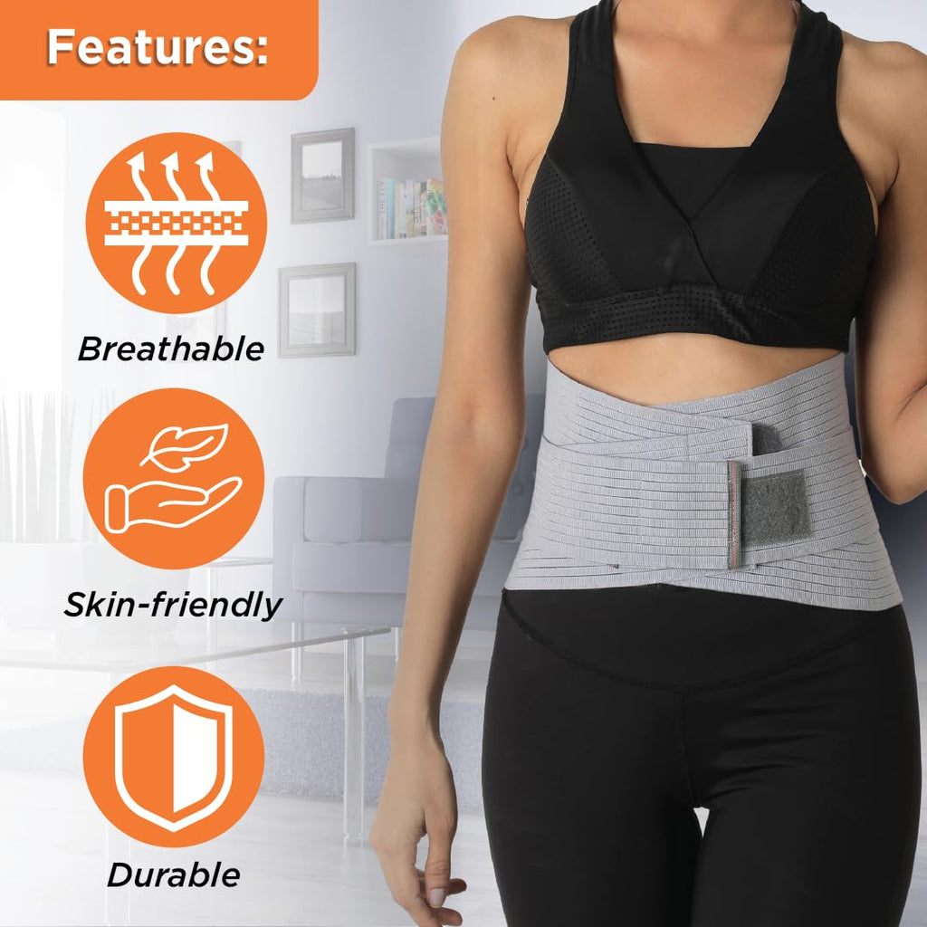 VISSCO LUMBO SACRAL BELT | SUPPORT LUMBAR SPINE (GREY)