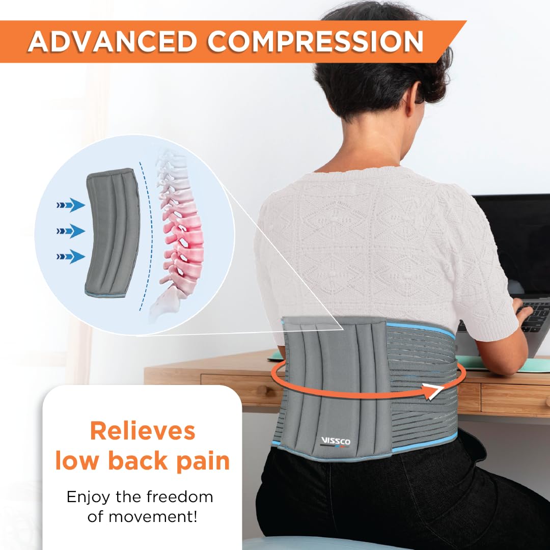 VISSCO LUMBOCARE (LUMBO SACRAL BELT)  PROVIDES SUPPORT TO THE LOWER BACK