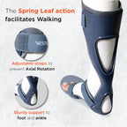 VISSCO FOOT DROP SUPPORT WITH PADDING, FOR PERONEAL NERVE PALSY, FREE STOCKINETTE, LIGHTWEIGHT (GREY)