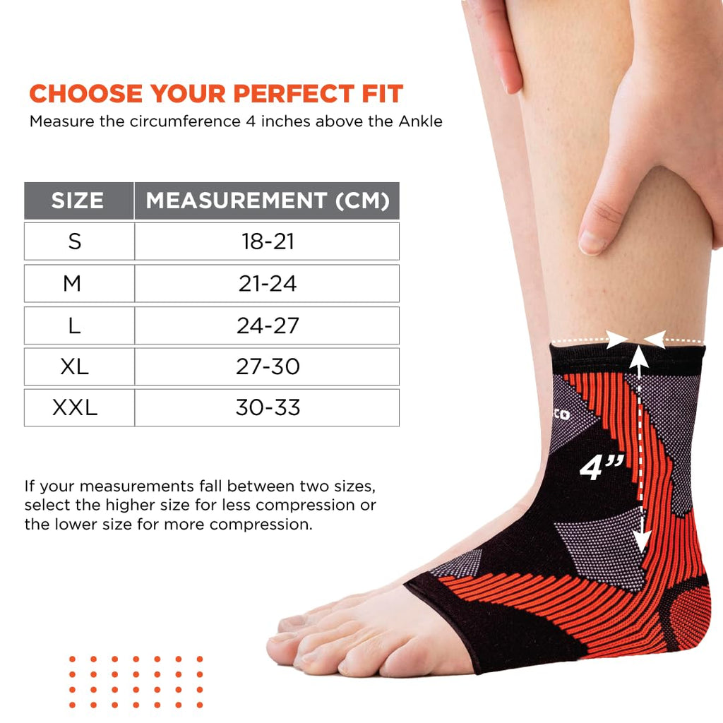 VISSCO 3D ANKLE SUPPORT (MULTICOLOR)