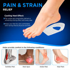VISSCO FOOTSOL GEL HEEL CUPS | ALL DAY COMFORT HEEL CUSHION FOR PAIN RELIEF
