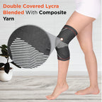 VISSCO PATELLA & LIGAMENT ASSISTED KNEE SUPPORT WITH SILICONE PRESSURE PAD (SINGLE PIECE)