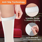 VISSCO ANTI-EMBOLISM - KNEE (MILD SUPPORT) | IMPROVE BLOOD CIRCULATION (WHITE)