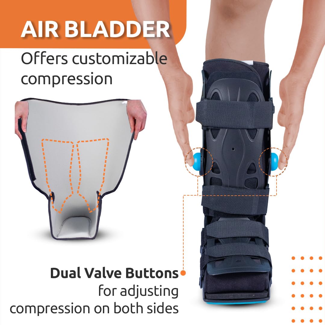 VISSCO PNEUMATIC WALKER BOOT (DOUBLE PUSH BUTTON - LONG TYPE WITH 17" HEIGHT
