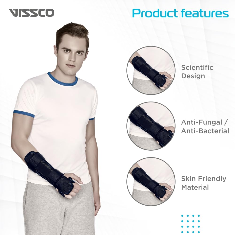 VISSCO FOREARM BRACE- LONG (BLACK)