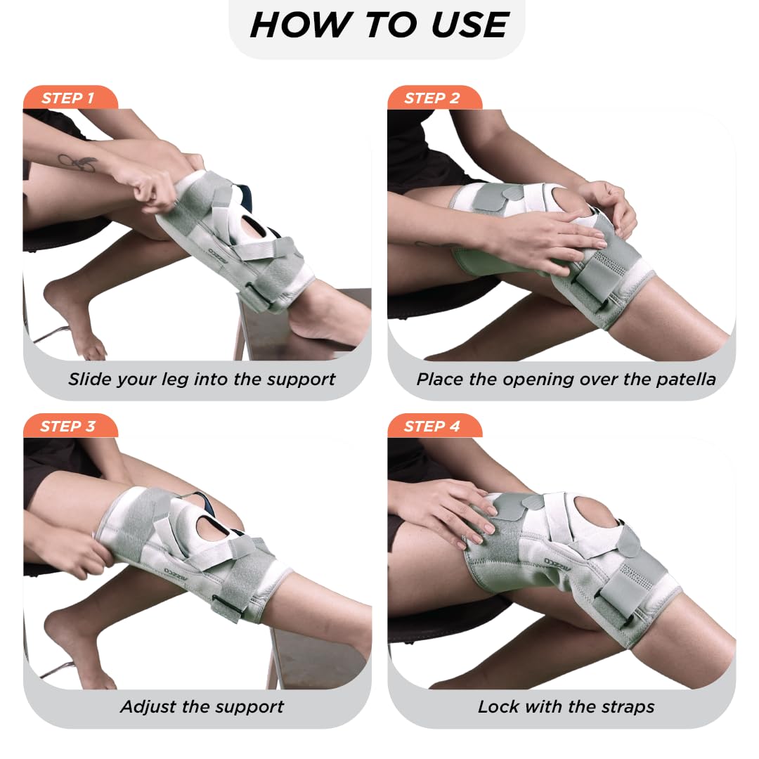 VISSCO NEOPRENE HINGED PATELLA KNEE BRACE - CLOSED TYPE (SINGLE PIECE)