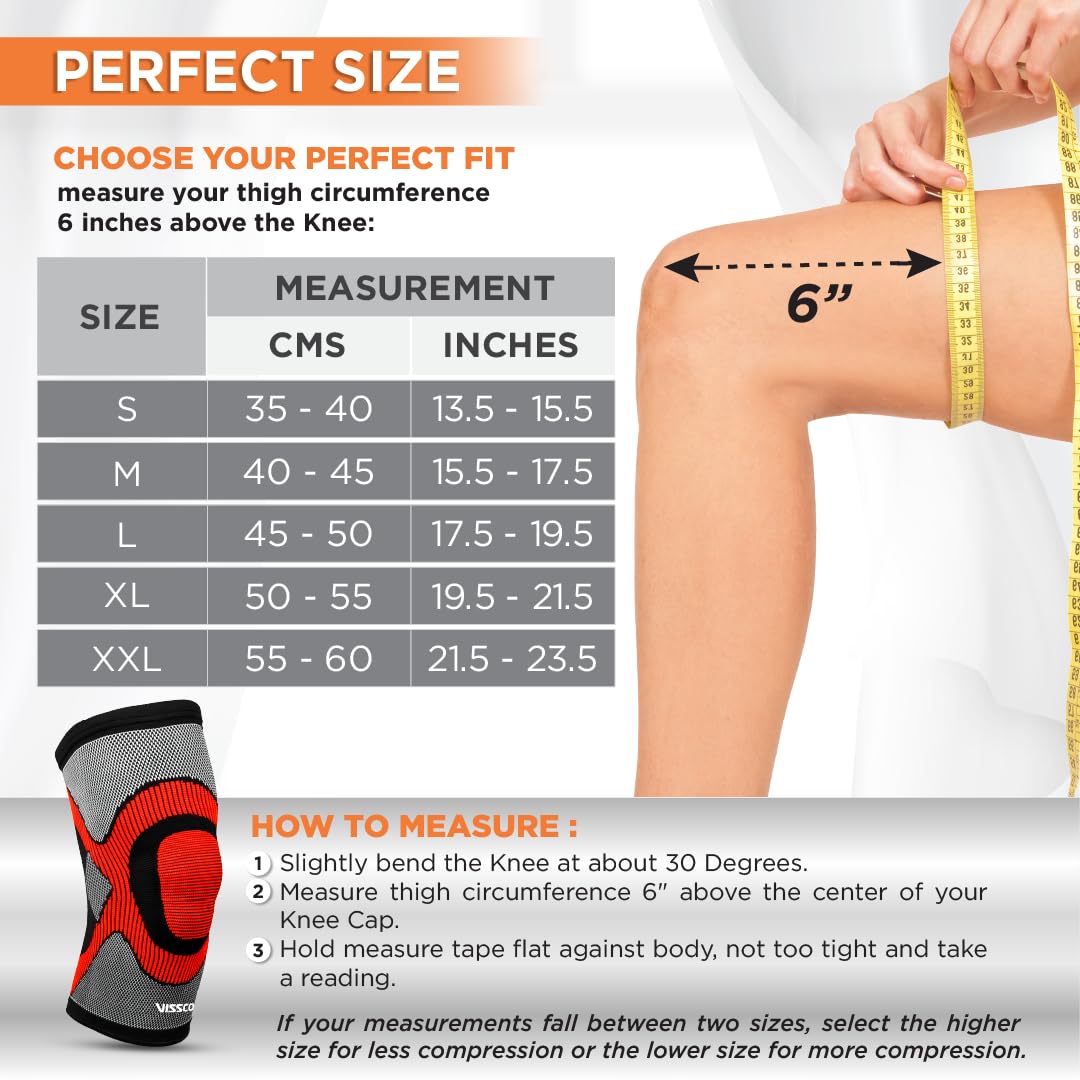 VISSCO 3D KNEE CAP (SINGLE PIECE)