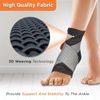 VISSCO ANKLER (MODERATE SUPPORT) 2 IN 1 ANKLET + BINDER (GREY)