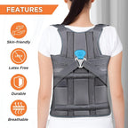VISSCO DORSO LUMBAR SPINAL BRACE (TAYLOR BRACE) (GREY)