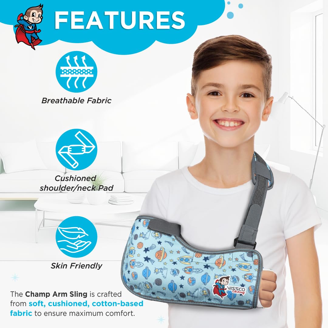 VISSCO CHAMP ARM SLING SHOULDER SUPPORT FOR KIDS