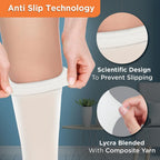 VISSCO ANTI-EMBOLISM - KNEE (MILD SUPPORT) | IMPROVES BLOOD CIRCULATION (WHITE)