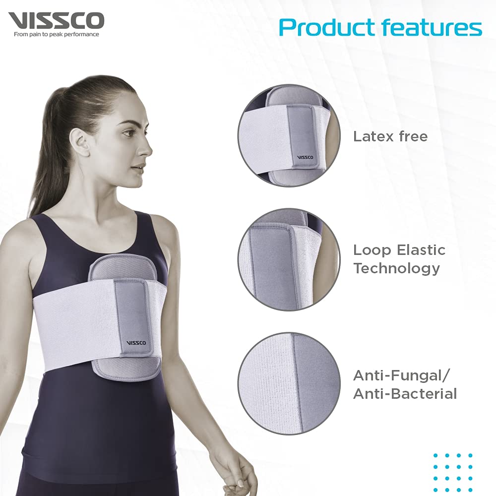 VISSCO STERNAL BRACE (MODERATE SUPPORT)- GREY
