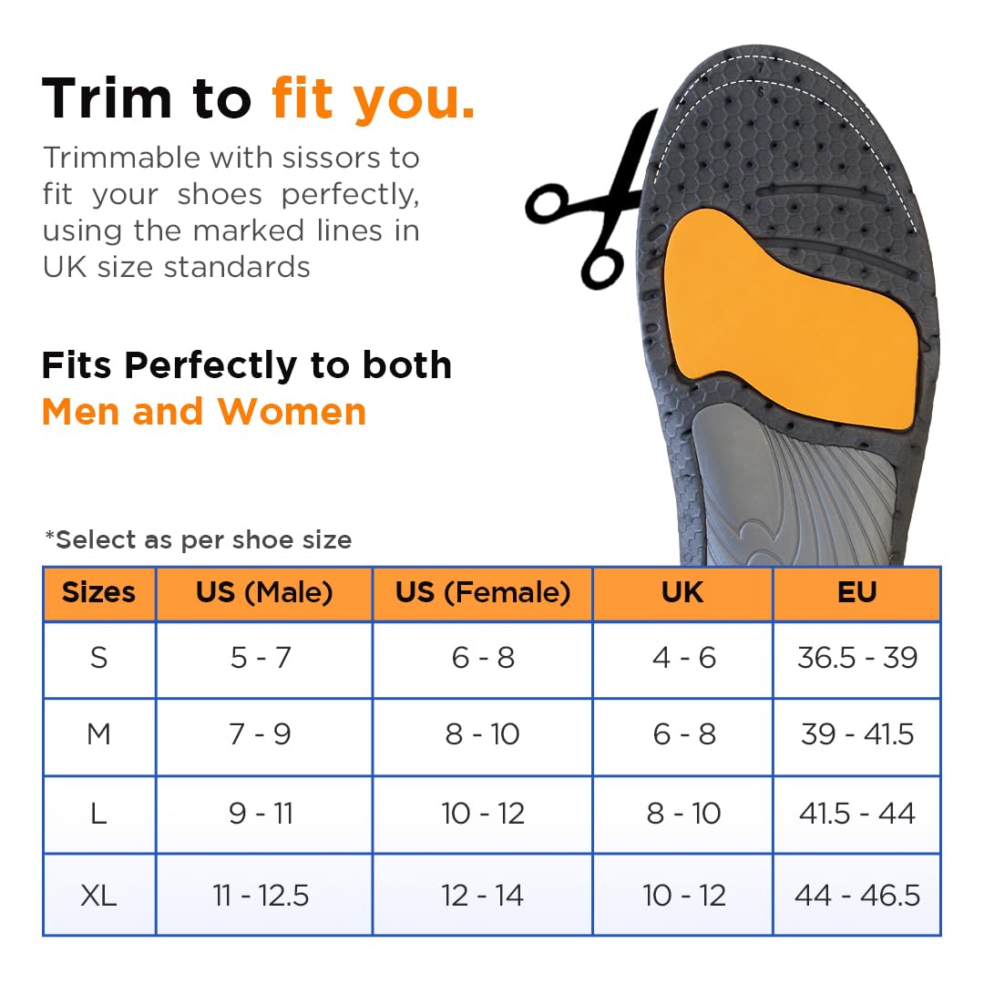 VISSCO FOOTSOL SHOE INSOLES FOR MEDIUM ARCH, INSOLES FOR HEEL PAIN, OVER PRONATION, FOOT PAIN, LEG PAIN.