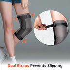 VISSCO HINGED KNEE CAP - GREY (SINGLE PIECE)
