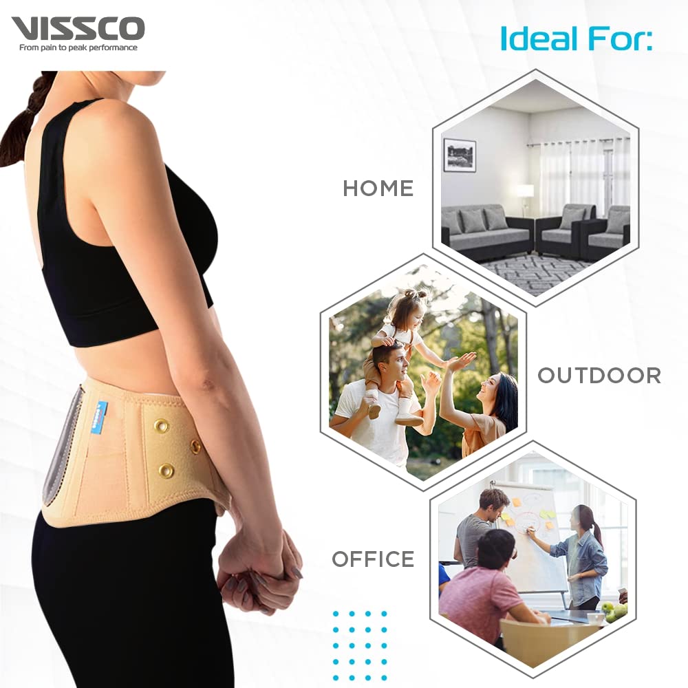 VISSCO ORTHOPAEDIC BACK SPRING SUPPORT - BEIGE