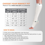 VISSCO ANTI-EMBOLISM - KNEE (MILD SUPPORT) | IMPROVES BLOOD CIRCULATION (WHITE)