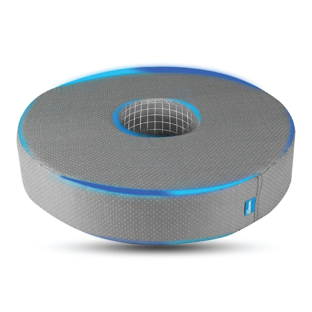 VISSCO ROUND RING CUSHION PILLOW | PROVIDES CUSHIONED SEATING TO REDUCE PAIN & DISCOMFORT