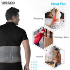 VISSCO ECO FRAME BACK SUPPORT | PROVIDES FIRM SUPPORT TO THE LUMBAR SPINE & LOCKS MOVEMENT (GREY)