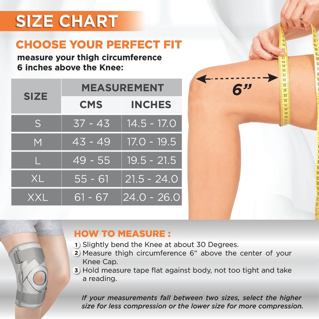 VISSCO NEOPRENE HINGED PATELLA KNEE BRACE - CLOSED TYPE (SINGLE PIECE)