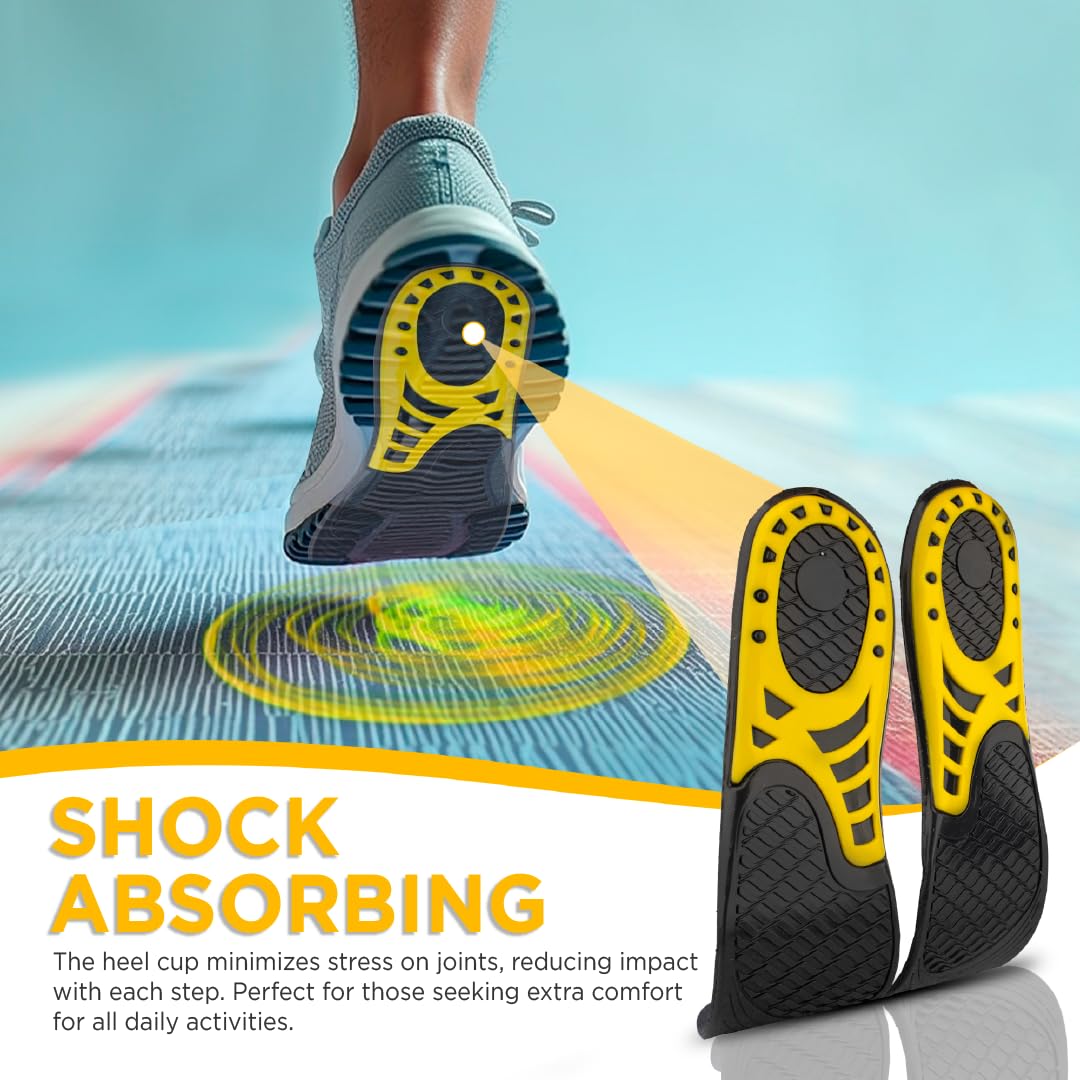 VISSCO FOOTSOL PREMIUM GEL INSOLES FOR ALL DAY COMFORT & PAIN RELIEF