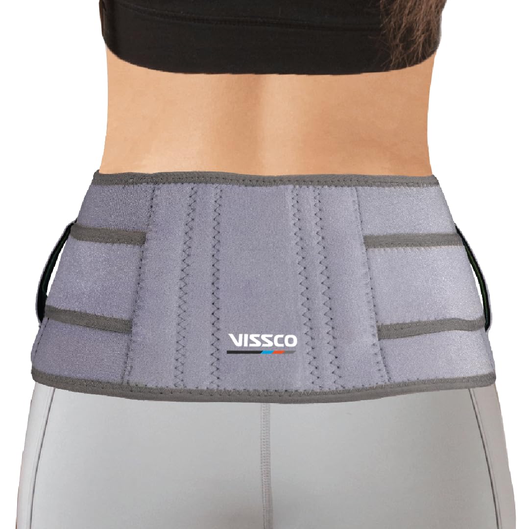 VISSCO NEOPRENE BACK SUPPORT BELT 6" SUPPORT THE LUMBAR SPINE