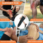 VISSCO KNEE STABLER - LONG (19" BRACE) | IDEAL FIRM KNEE SUPPORT THAT LIMITS KNEE MOTION- BLACK