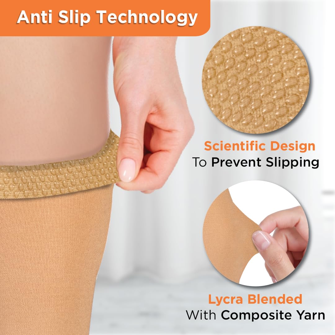 VISSCO MEDICAL COMPRESSION - CLASS 2 THIGH LENGTH | MILD SUPPORT (BEIGE)