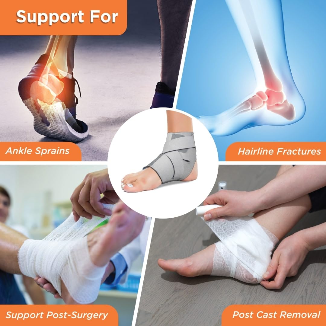 VISSCO NEOPRENE ANKLE SUPPORT (GREY)