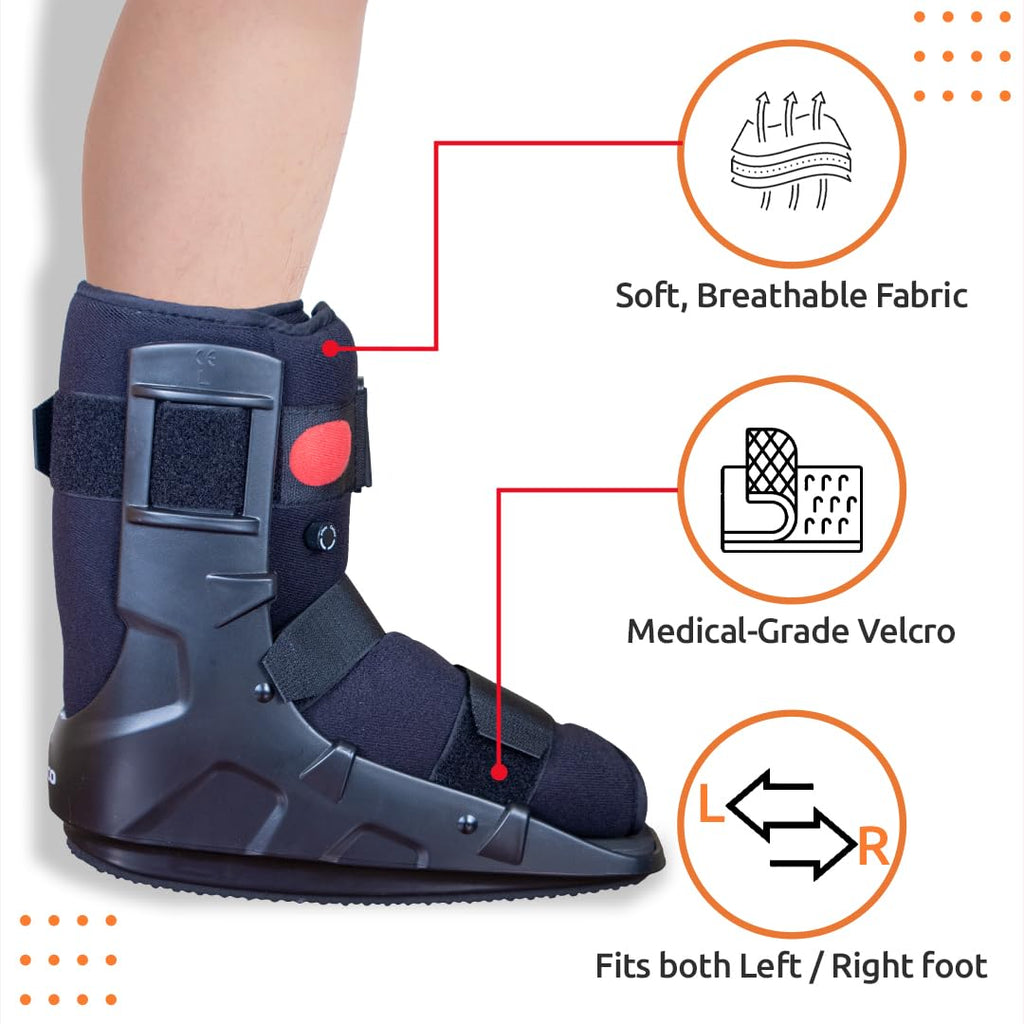 VISSCO PNEUMATIC WALKER BOOT (SINGLE PUSH BUTTON- SHORT TYPE WITH 11" HEIGHT)