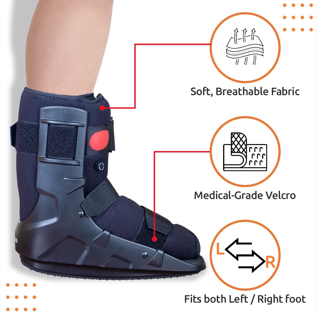 VISSCO PNEUMATIC WALKER BOOT (SINGLE PUSH BUTTON- SHORT TYPE WITH 11" HEIGHT)