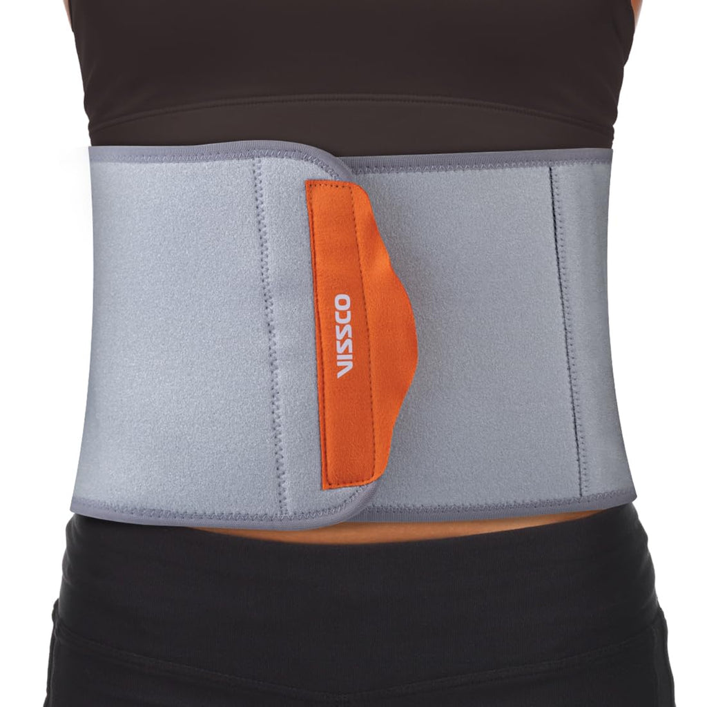 VISSCO NEOPRENE 8" ABDOMINAL BELT | GREY