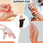 VISSCO WRIST BRACE WITH THUMB SUPPORT - BLACK