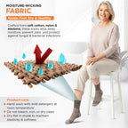 VISSCO DIABETIC SOCKS | COMFORTABLE TO MINIMIZE PRESSURE ON LEGS AND FEETS (GREY)