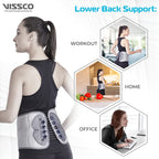 VISSCO FLEXI LACEPULL LS BELT (MODERATE SUPPORT)- GREY