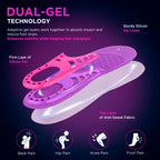 VISSCO FOOTSOL PREMIUM GEL INSOLES FOR ALL DAY COMFORT & PAIN RELIEF - FOR WOMEN ( SHOE SIZE 5-9)