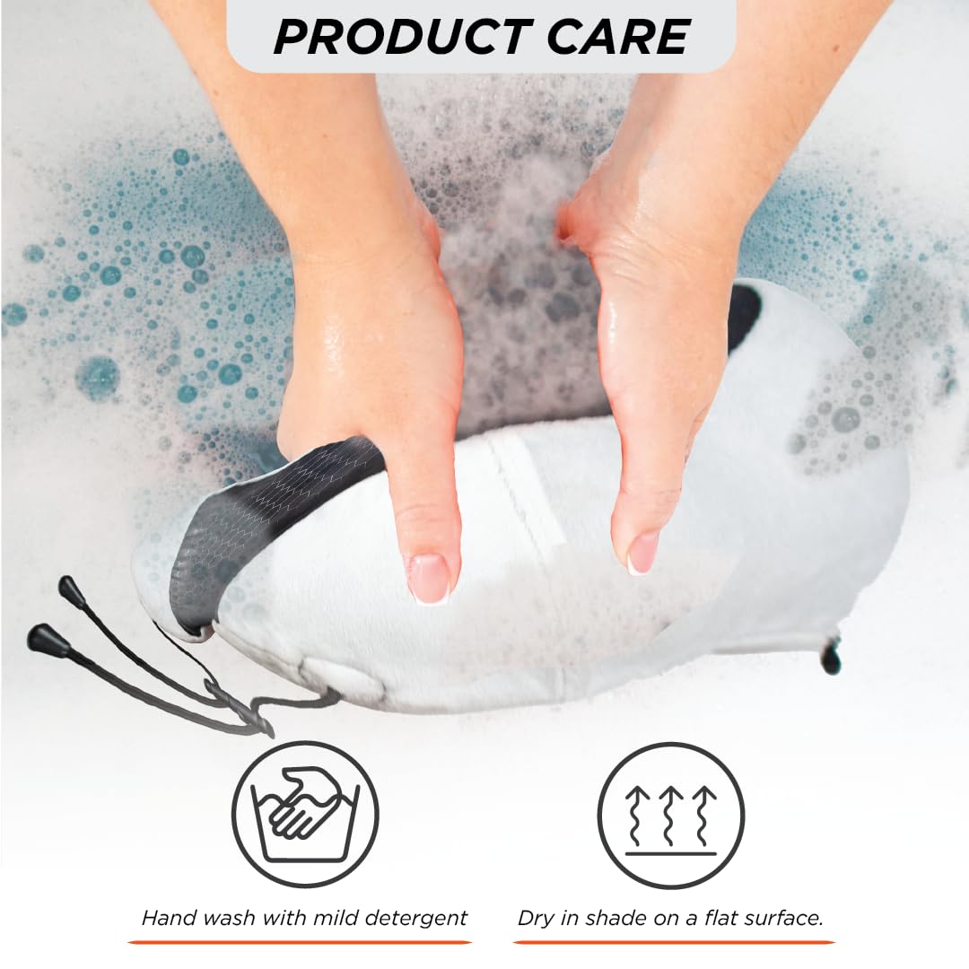 VISSCO TRA-WELL ERGONOMIC NECK PILLOW WITH SLEEPING GEL EYE MASK