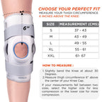 VISSCO NEOPRENE HINGED KNEE STABILIZER - GREY ( SINGLE PIECE)